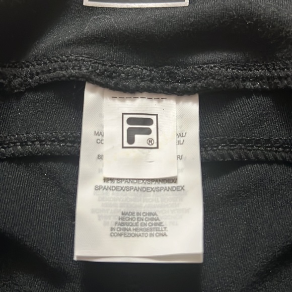 Black Fila bike shorts - Picture 2 of 4